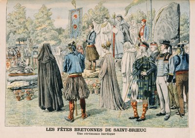 Bardic Ceremony at Saint-Brieuc, Brittany, illustration from 